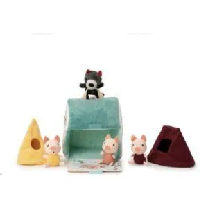 LES MAISONS DU LOUP ET DES 3 PETITS COCHONS - LILLIPUTIENS