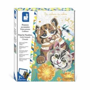 COFFRET PEINTURE PAR NUMERO AQUARELLE PETITS ANIMAUX - JANOD