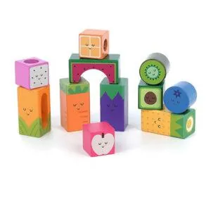 CUBES SONORES BOIS FRUITS ET LEGUMES - A. WESTFACE - VILAC