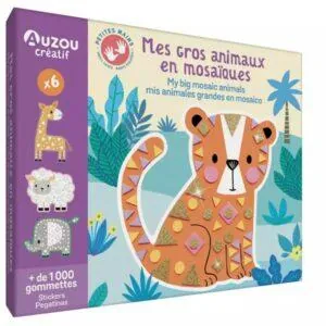 MON COFFRET D'ARTISTE - MES GROS ANIMAUX EN MOSAIQUES - AUZOU