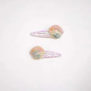 DUO BARRETTES COQUILLAGE - YUKO.B