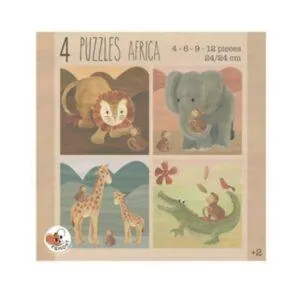 4 PUZZLES EVOLUTIFS AFRIQUE - EGMONT TOYS