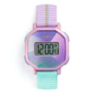 TICLOCK MONTRE DIGITALE PURPLE PRISMA - DJECO