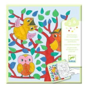 DISTRIBUTEUR DE COLORIAGES FORET - DJECO
