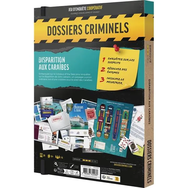 DOSSIERS CRIMINELS - DISPARITION AUX CARAÏBES
