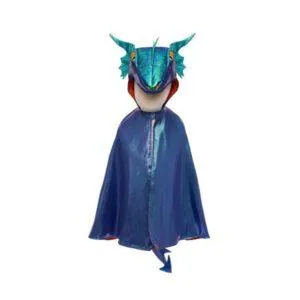 CAPE DE DRAGON BLEUE 5/6 ANS - GREAT PRETENDERS
