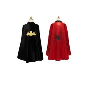 CAPE REVERSIBLE SPIDER ET BAT 5/6 ANS - GREAT PRETENDERS