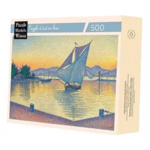 PUZZLE BOIS WILSON - SIGNAC : LE PORT AU SOLEIL COUCHANT - OPUS 236 - 500 PIECES