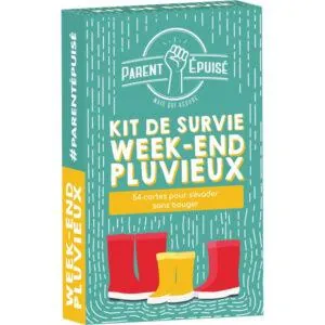 PARENT EPUISÉ - KIT DE SURVIE WEEK-END PLUVIEUX