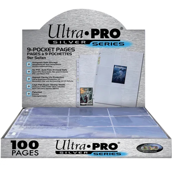 ULTRA PRO - 100 FEUILLES DE CLASSEUR SILVER