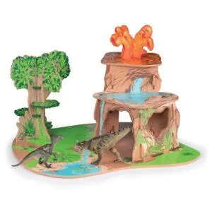 COFFRET LA TERRE DES DINOSAURES + 2 FIGURINES - PAPO