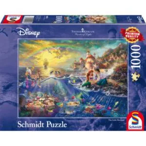 PUZZLE SCHMIDT DISNEY - T. KINKADE : LA PETITE SIRENE - 1000 PIECES