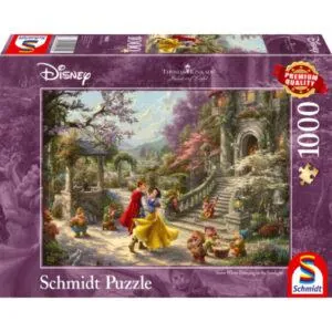 PUZZLE SCHMIDT DISNEY - T. KINKADE : DANSE AVEC LE PRINCE - 1000 PIECES