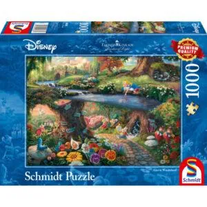 PUZZLE SCHMIDT DISNEY - T. KINKADE : ALICE IN WONDERLAND - 1000 PIECES