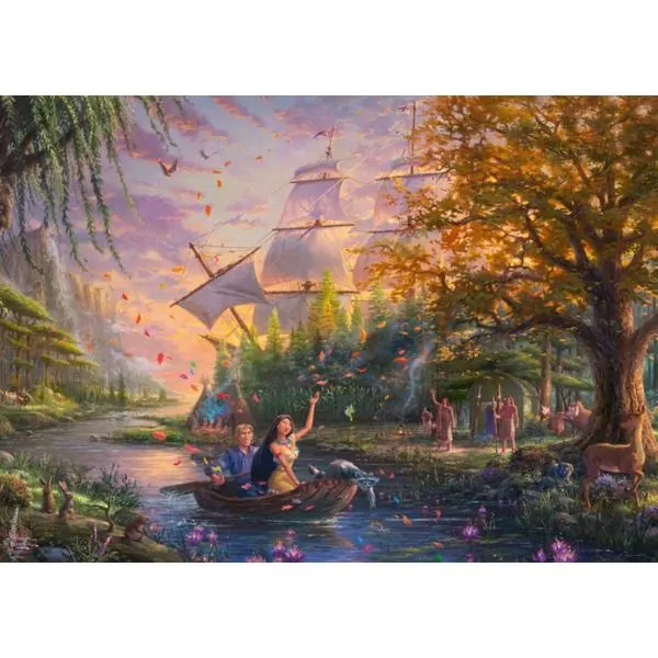 PUZZLE SCHMIDT DISNEY - T. KINKADE : POCAHONTAS - 1000 PIECES – Image 2
