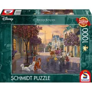 PUZZLE SCHMIDT DISNEY - T. KINKADE : LES ARISTOCHATS - 1000 PIECES