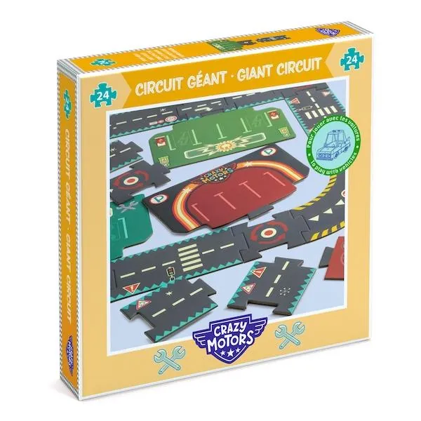 PUZZLE DJECO GEANT CIRCUIT DE VILLE - 20 PIECES