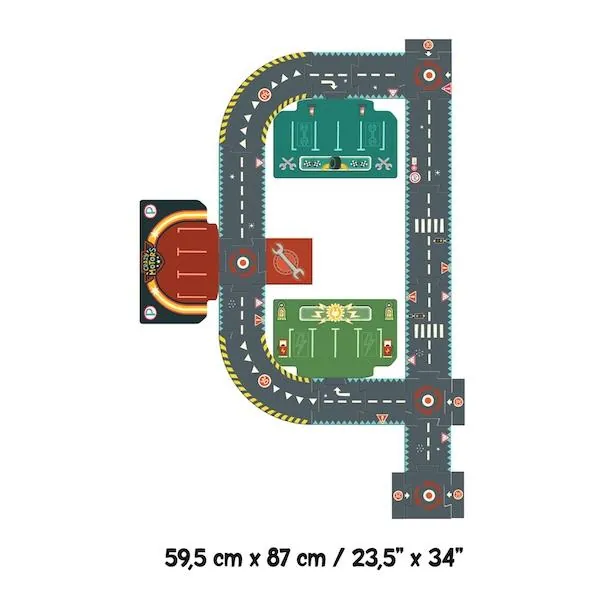 PUZZLE DJECO GEANT CIRCUIT DE VILLE - 20 PIECES – Image 3