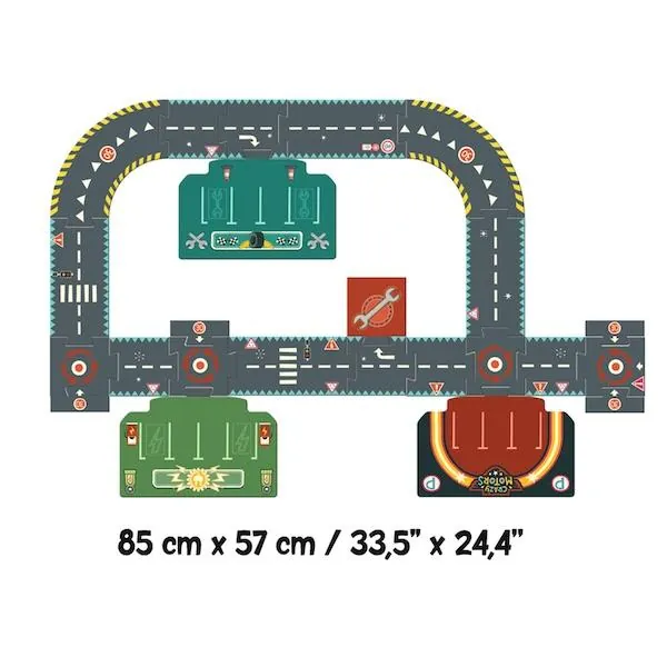 PUZZLE DJECO GEANT CIRCUIT DE VILLE - 20 PIECES – Image 4