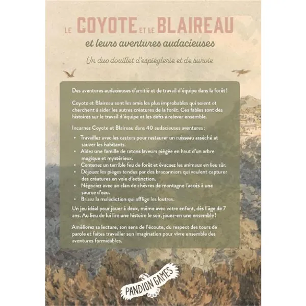 LE COYOTE ET LE BLAIREAU – Jeu de Rôle en Duo