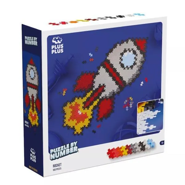 PLUS PLUS - PUZZLE FUSEE - 500 PIECES
