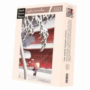 PUZZLE BOIS WILSON - H.KAWASE : LE TEMPLE DE ZOJOJI - 350 PIECES