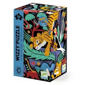 PUZZLE WIZZY DJECO : LE SAUT DU TIGRE - 50 PIECES