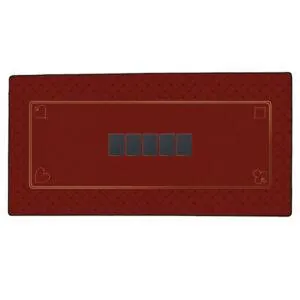 TAPIS NÉOPRÈNE POKER ROUGE - 120 cm x 60 cm