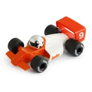 PLAYFOREVER - VOITURE VERVE TURBO LAUPER ROUGE ET BLANC - 15 CM