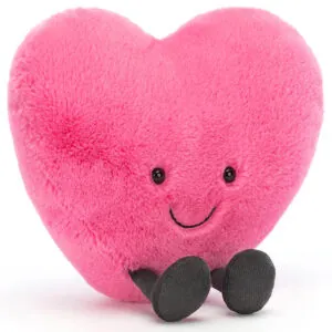 PELUCHE GRAND COEUR ROSE - JELLYCAT