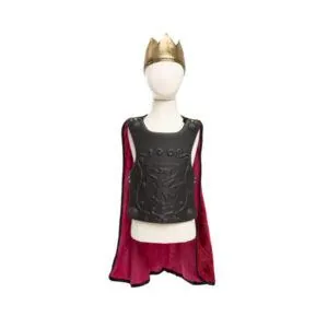 CAPE DE CHEVALIER AVEC PLASTRON ET COURONNE 4/6 ANS - GREAT PRETENDERS