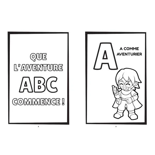 MON PREMIER JEU DE ROLE Une aventure à colorier – Abécédaire