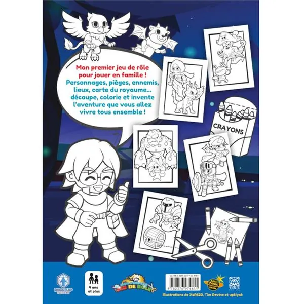 MON PREMIER JEU DE ROLE Une aventure à colorier – Coloriages du Donjon