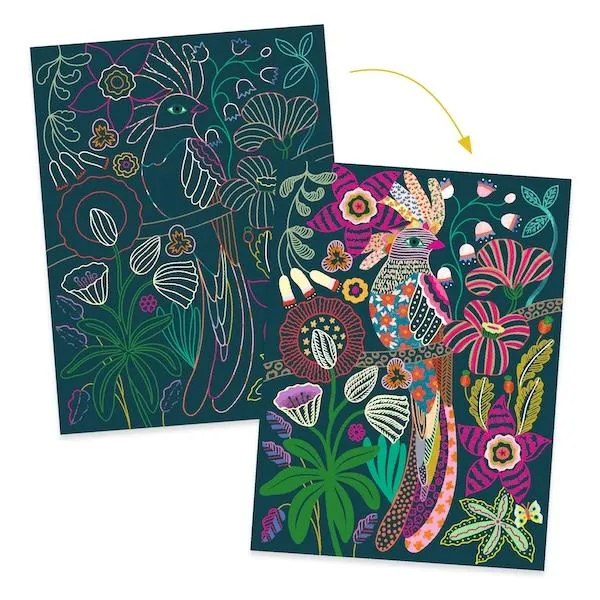 POCHETTE CARTE A GRATTER ROCOCO - DJECO – Image 2