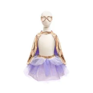 ENSEMBLE SUPER HEROINE OR-LILAS 4/6 ANS - GREAT PRETENDERS