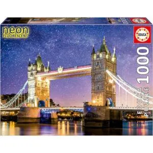 PUZZLE EDUCA NEON FLUORESCENT : TOWER BRIDGE - 1000 PIECES