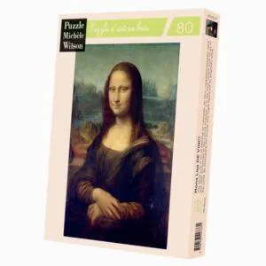 PUZZLE BOIS WILSON - L.  DE VINCI : LA JOCONDE - 80 PIECES