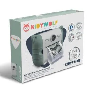 KIDYPRINT - APPAREIL PHOTO INSTANTANE AVEC IMPRESSION THERMIQUE  VERT - KIDYWOLF
