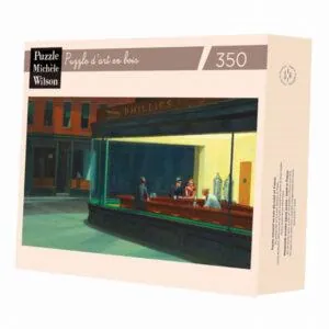 PUZZLE BOIS WILSON - E. HOPPER : NIGHTHAWKS - 350 PIECES