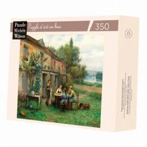 PUZZLE BOIS WILSON - D. R. KNIGHT : CAFE DANS LE JARDIN - 350 PIECES