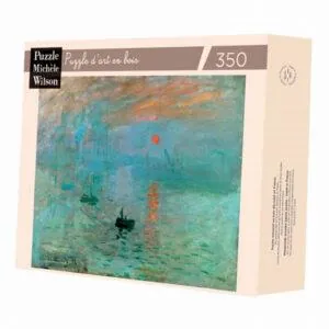 PUZZLE BOIS WILSON - C. MONET : IMPRESSION SOLEIL LEVANT - 350 PIECES