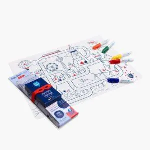 SET SILICONE A COLORIER - CIRCUIT - SUPER PETIT