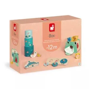 BOX 4 JEUX EVEIL SENSORIEL 12 MOIS - JANOD