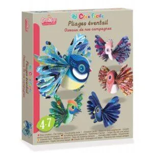 PLIAGE EVENTAIL - OISEAUX DE CAMPAGNE - CREALIGN