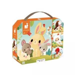 PUZZLES EVOLUTIFS JANOD : ANIMAUX DE LA FERME - 6-9-12-16 PIECES