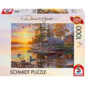 PUZZLE SCHMIDT - D. BUSH : SCENE LACUSTRE - 1000 PIECES