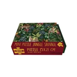 MINI PUZZLE CARTES D'ART : LEOPARDS - 100 PIECES