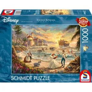 PUZZLE SCHMIDT DISNEY - T. KINKADE : LITTLE MERMAID CELEBRATION OF LOVE - 1000 PIECES