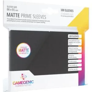 GG - 100 SLEEVES MATTE PRIME BLACK