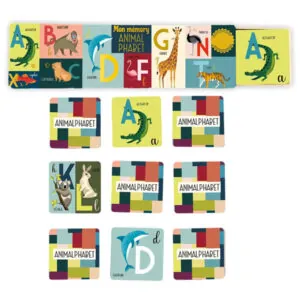 MON MEMORY ANIMALPHABET 32 PIECES - CARTES D'ART